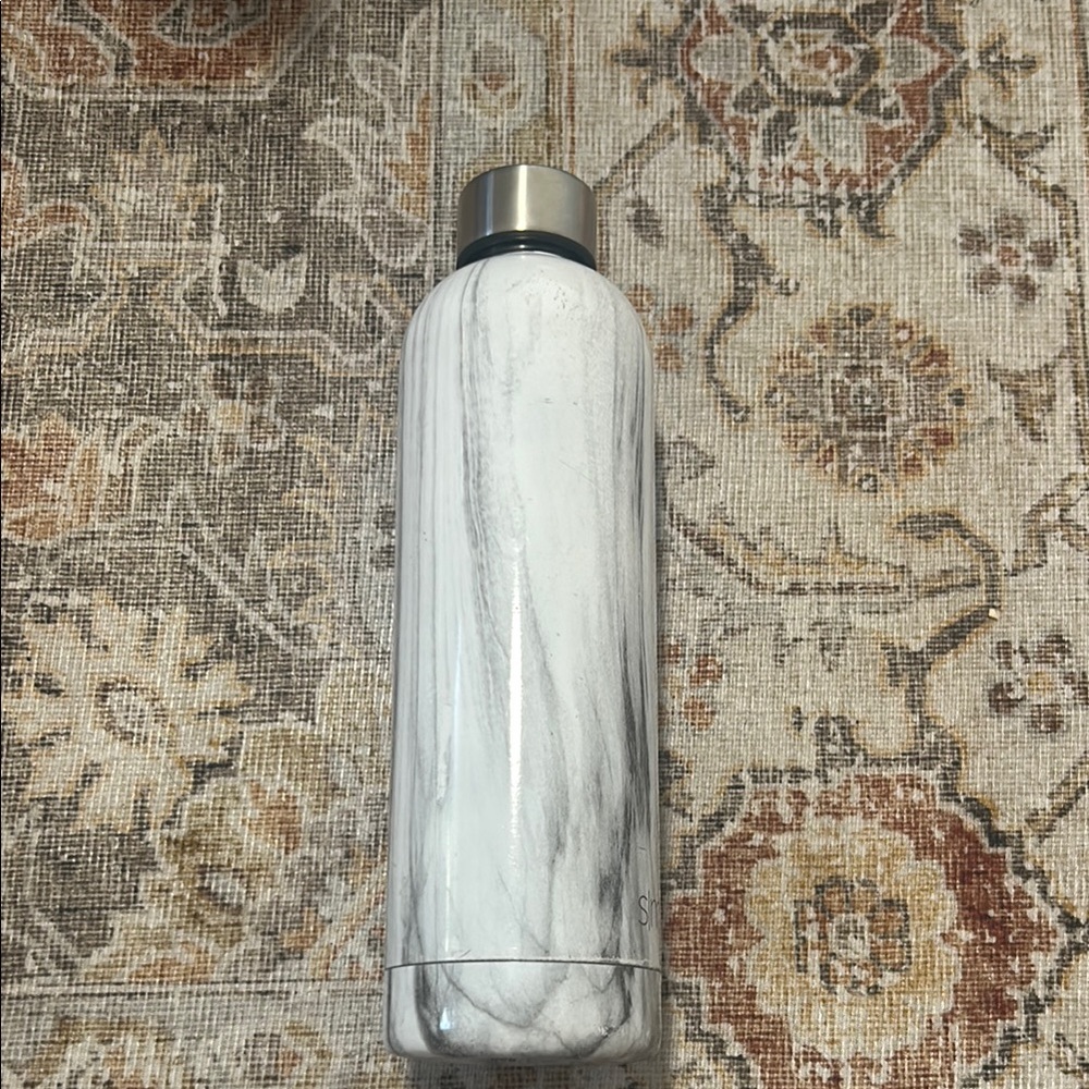 Stainless Steel White Marble Water Bottle